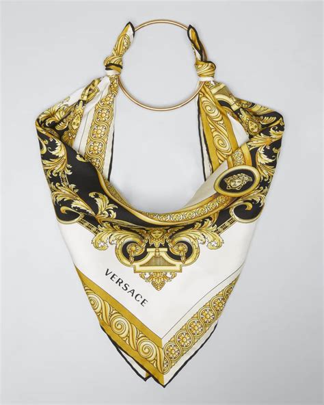 versace silk stole|Versace printed silk scarf.